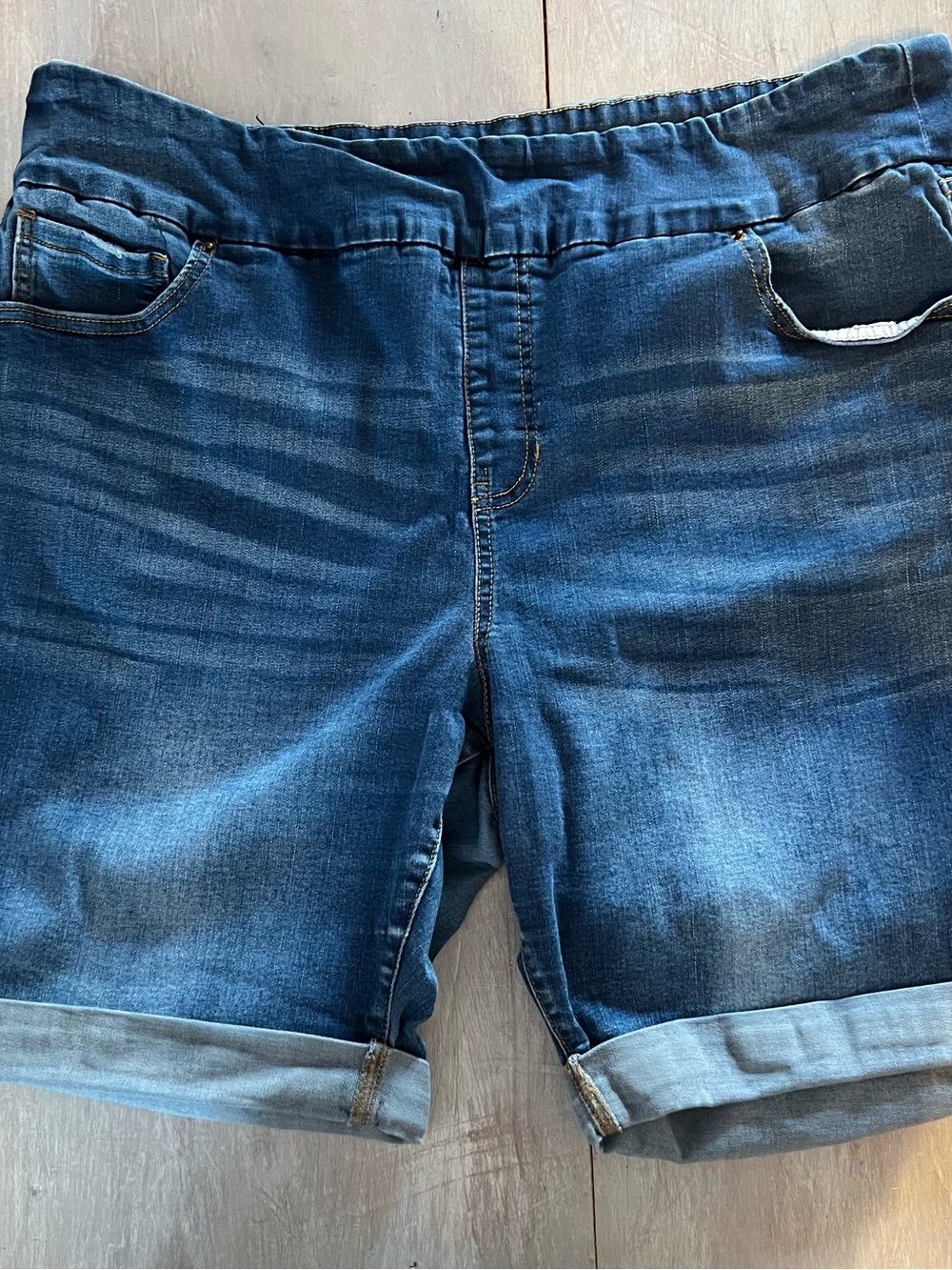 Time and Tru Dark Wash Denim Shorts Size 2X